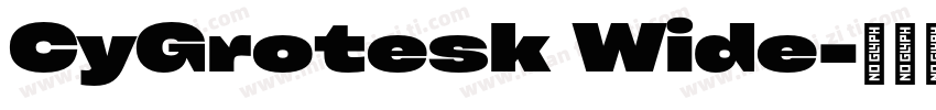 CyGrotesk Wide字体转换